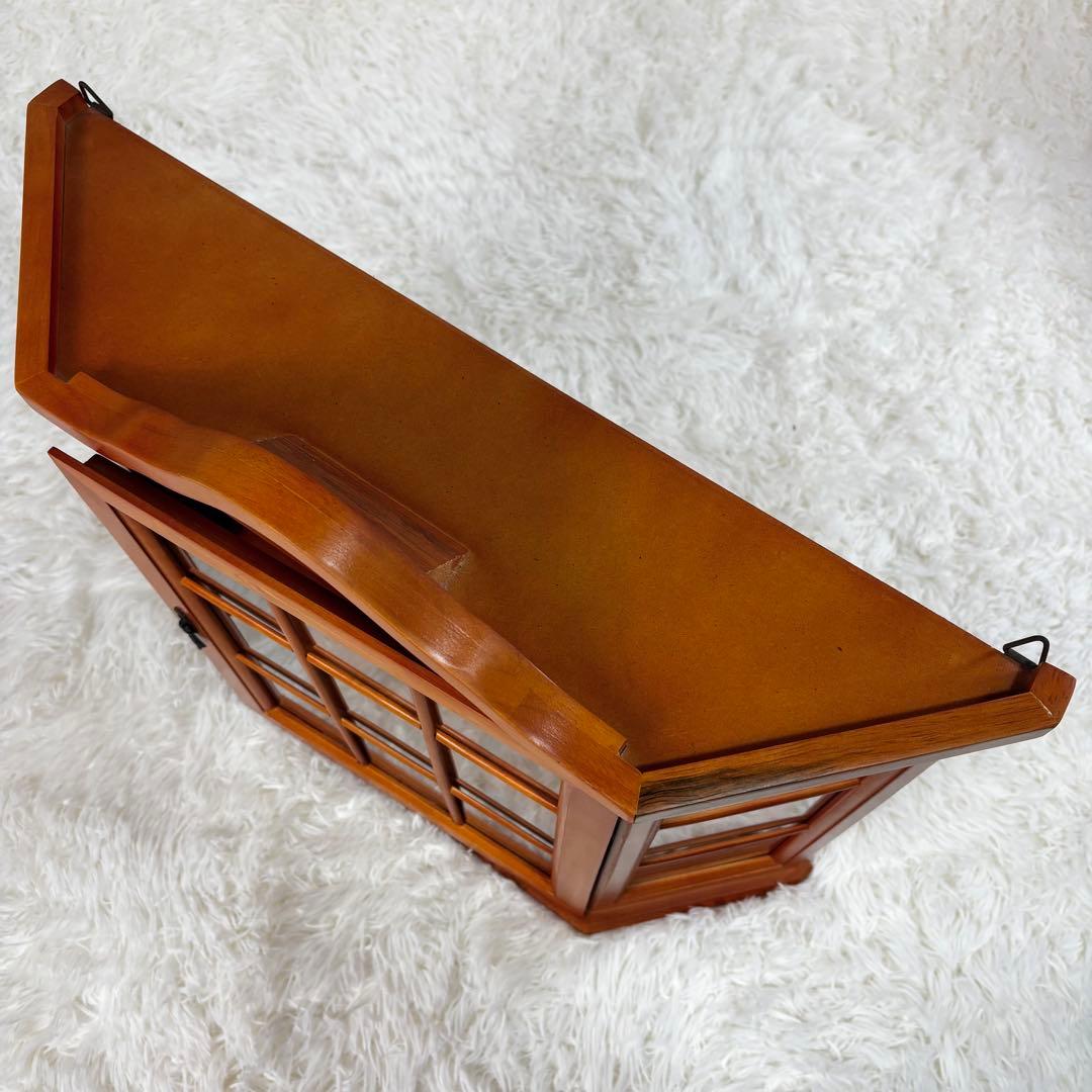 『送料無料』木製キャビネット カントリー調　コレクションケース マルト