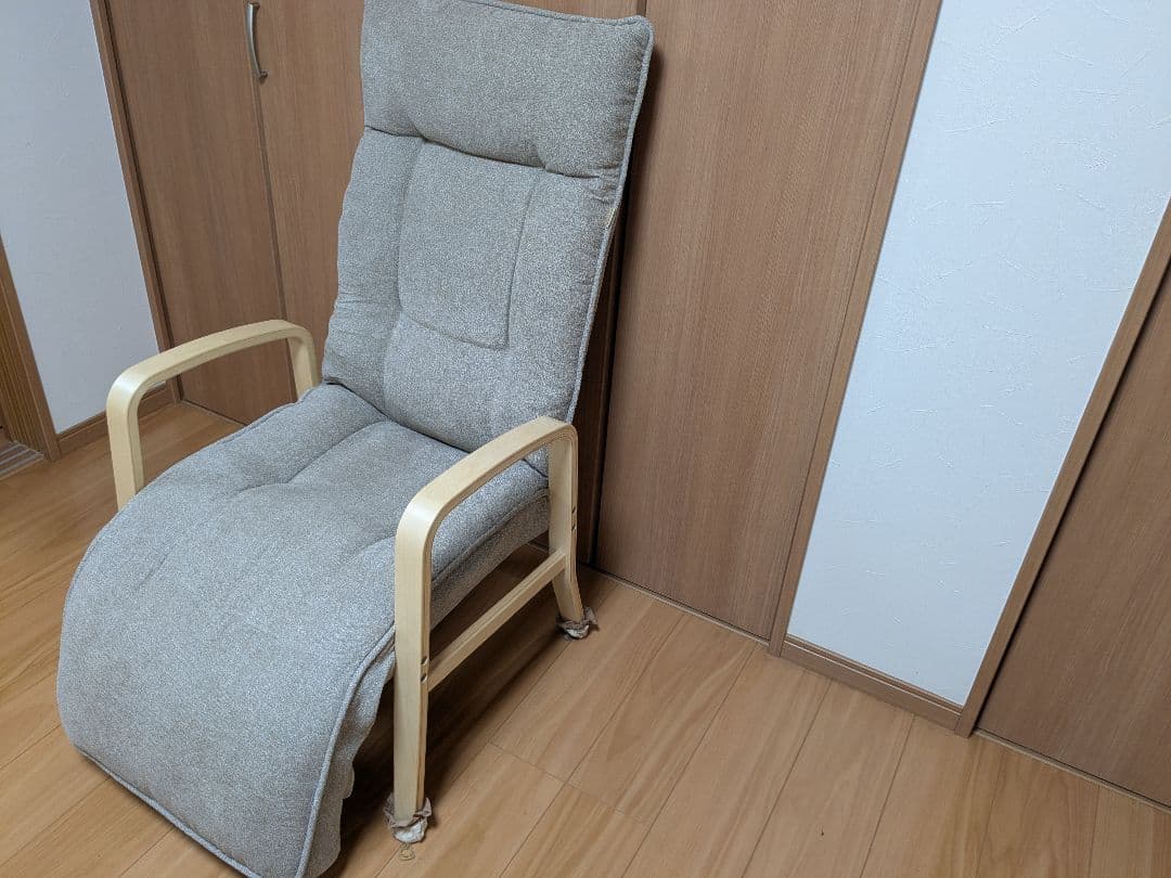 ★コメリ★リクライニング 1人掛けソファ グレー★超美品★県内直接引き渡しのみ★