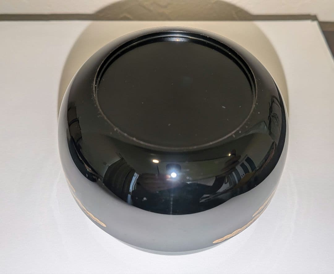 『赤富士　平棗』蒔絵　新井宗賀作　新井満平　輪島塗加賀茶器表千家裏千家塗師茶道具