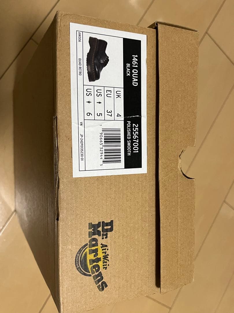 Dr.martens ドクターマーチン　QUAD 3 ホール シューズ ブラック