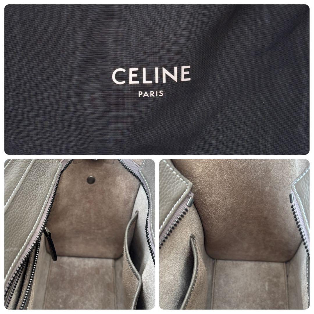 【週末限定】国内百貨店購入◆極美品 セリーヌ ラゲージ マイクロ スリ 保存袋付