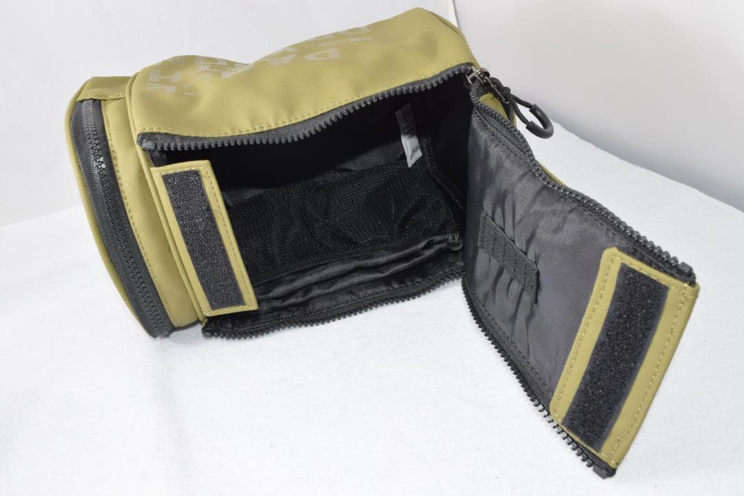 新品☆ダンスウィズドラゴン コーティング ナイロン ポーチ☆カートバック☆カーキ