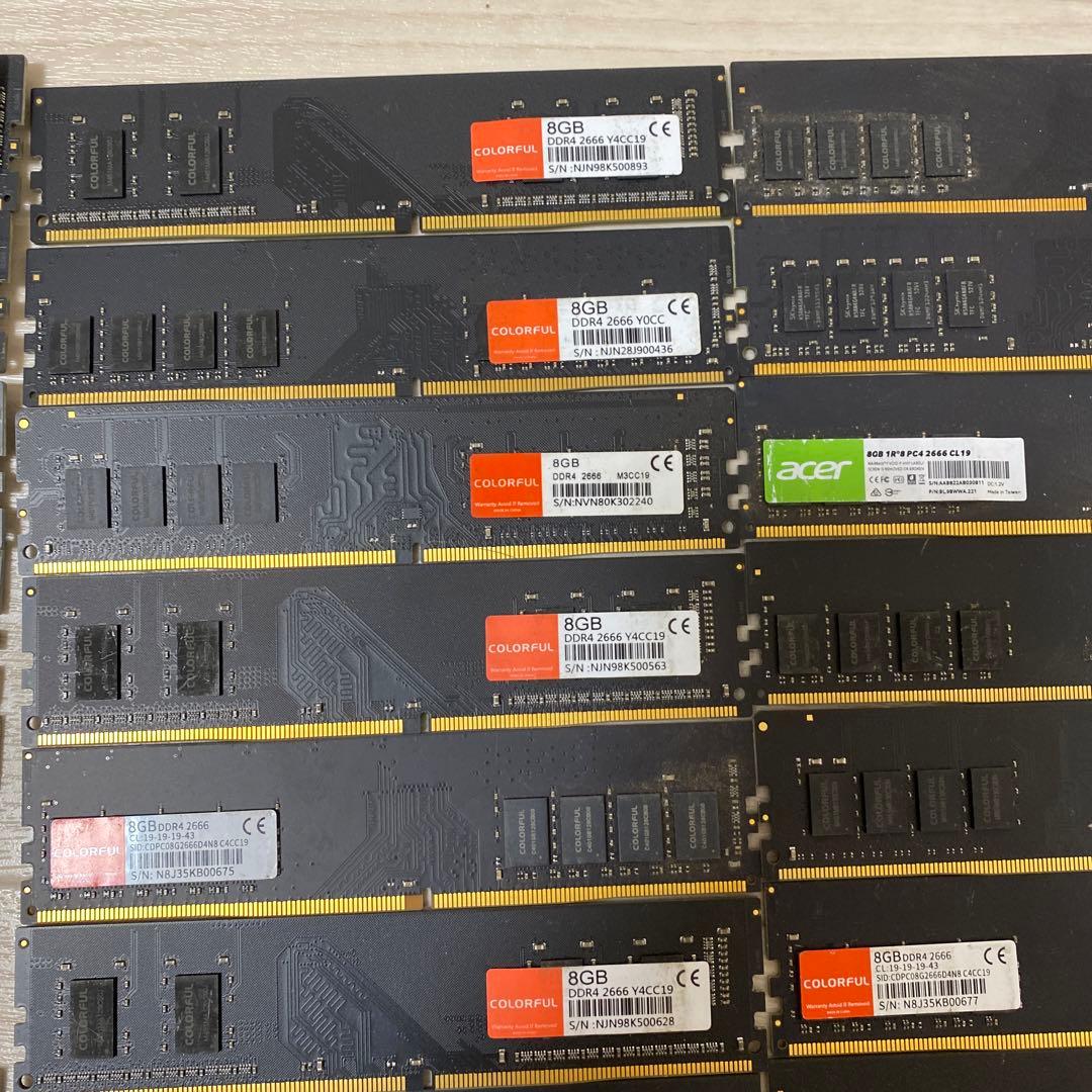 DDR4 メモリー 8GB(8GB×50枚)