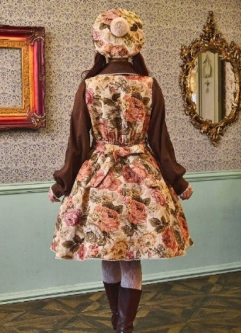 クラロリくる実 ノエル・ド・メモワール ワンピース LL 中薄橙 しまむら