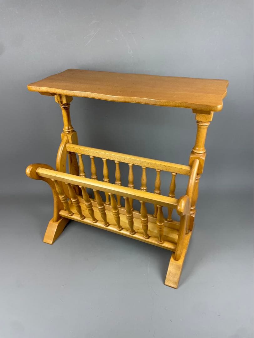 イタリア高級家具ブランド Demain 木製 スリッパラック キャビネット 花台