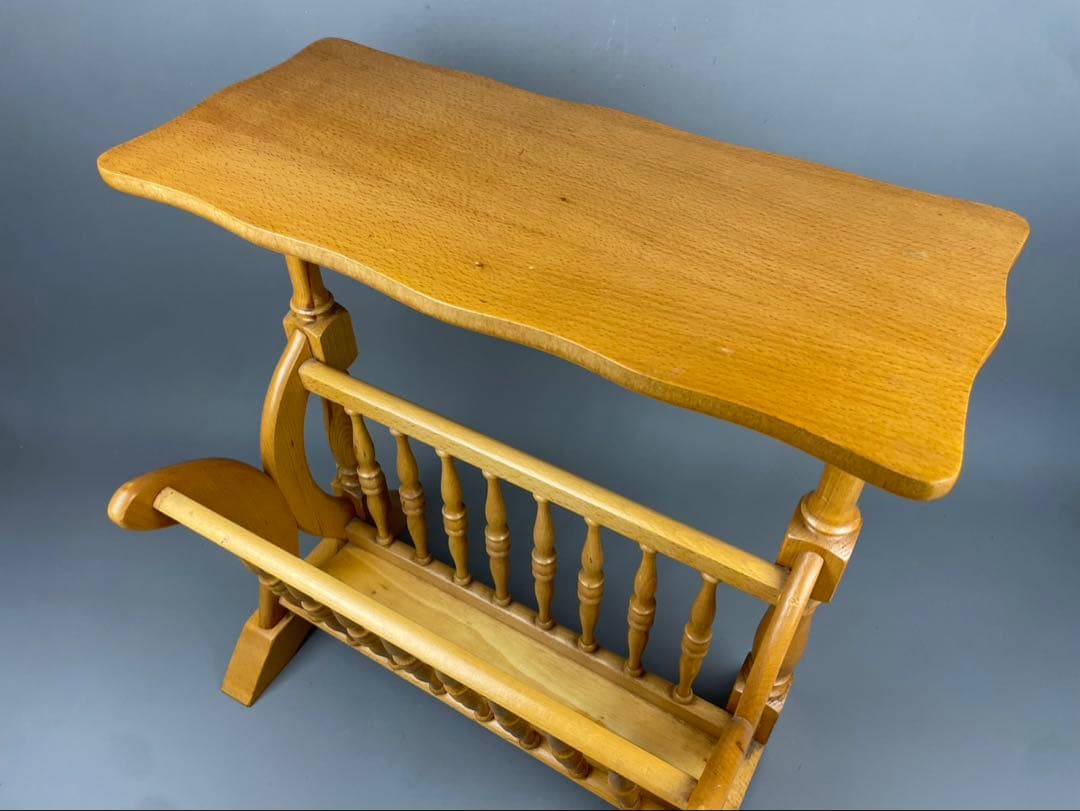 イタリア高級家具ブランド Demain 木製 スリッパラック キャビネット 花台