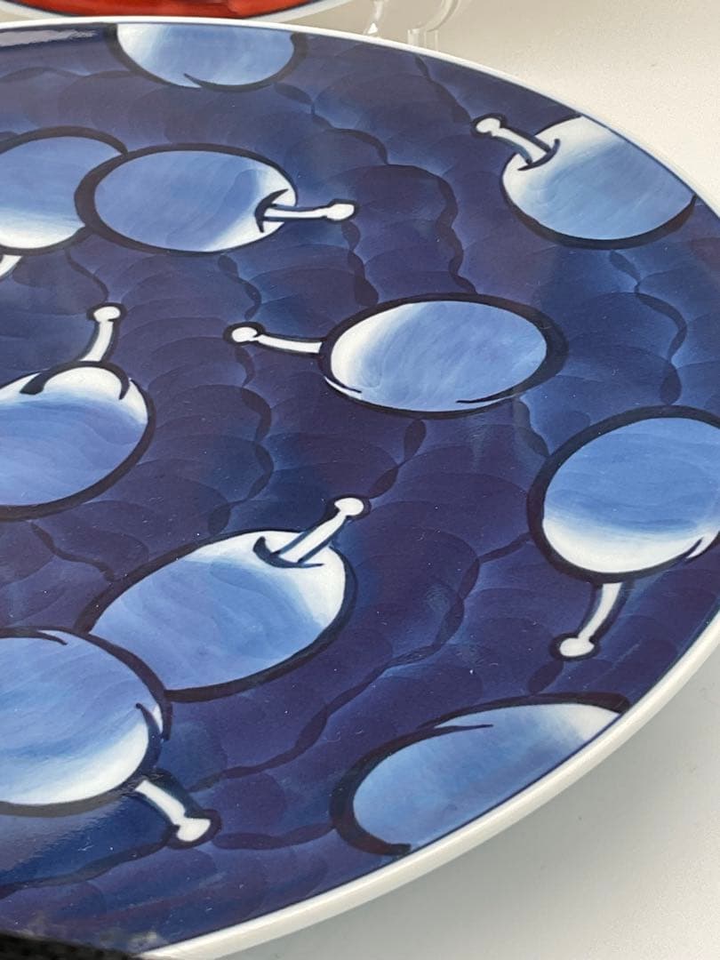 源右衛門窯　プルーン文 ペア　大皿