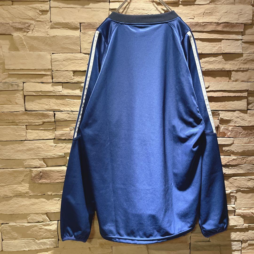 【美品】y2k/常田大希/adidas/長袖ゲームシャツ/デカロゴ/絶妙配色/L