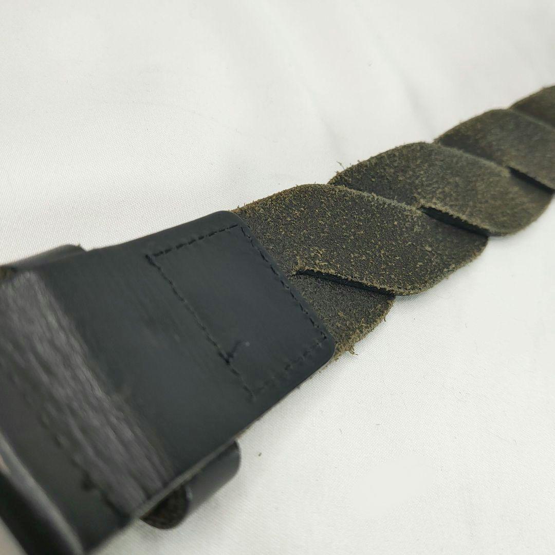 Vivienne Westwood ブラック レザー ベルト オーブバックル