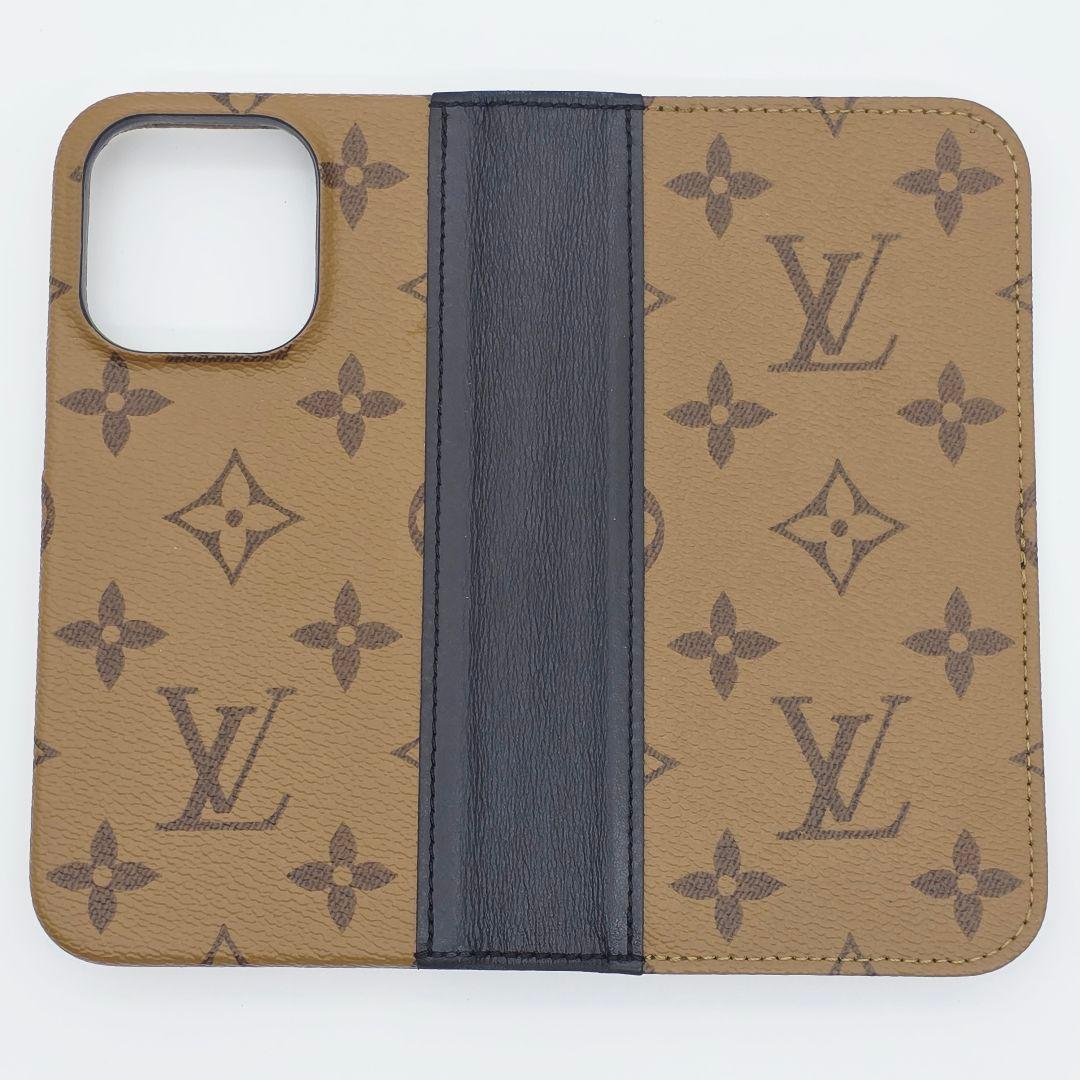 ✨美品✨ルイヴィトン iphone15pro 手帳型 ケース モノグラムリバース