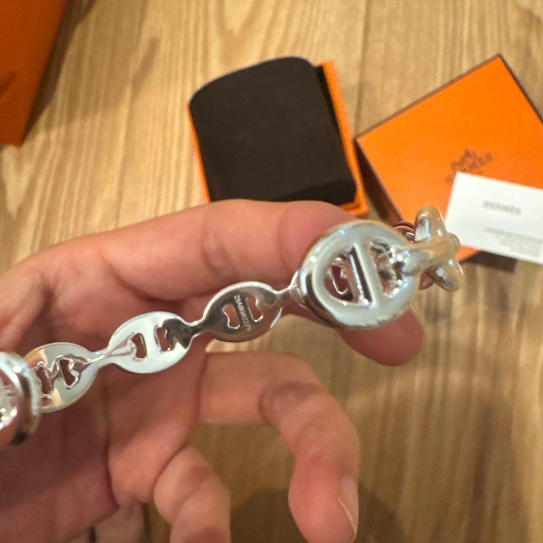 新品未使用HERMES エルメスシェーヌダンクルアンシェネバングルSHサイズ