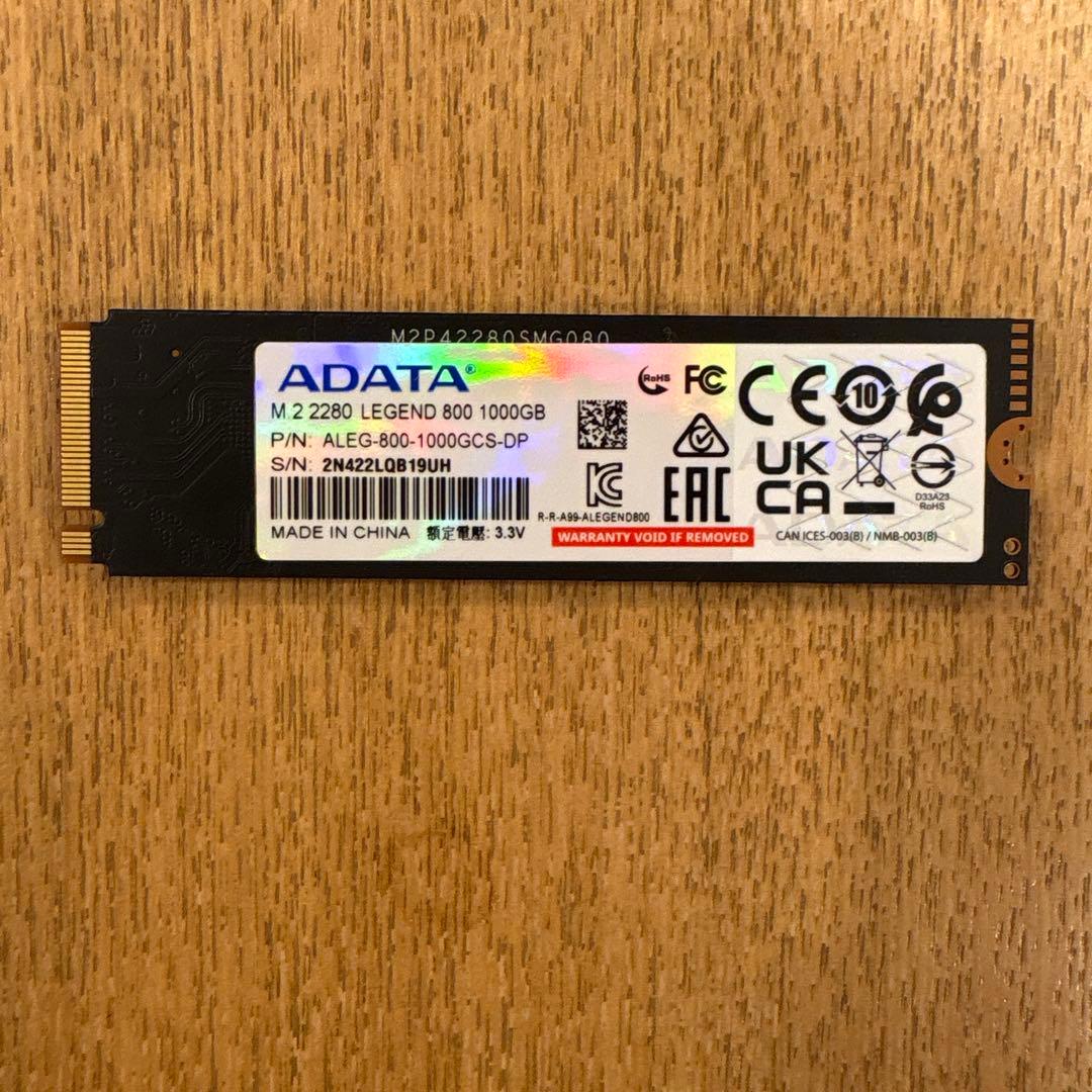 内蔵型SSD ADATA Legend 800 1000GB