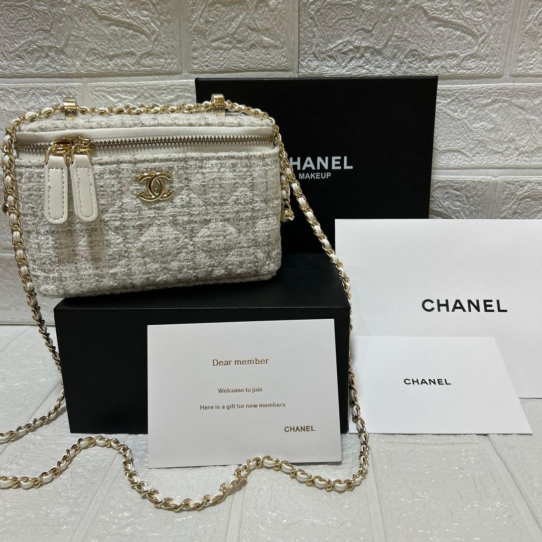 CHANELノベルティ ショルダーバッグ バニティ ツイード