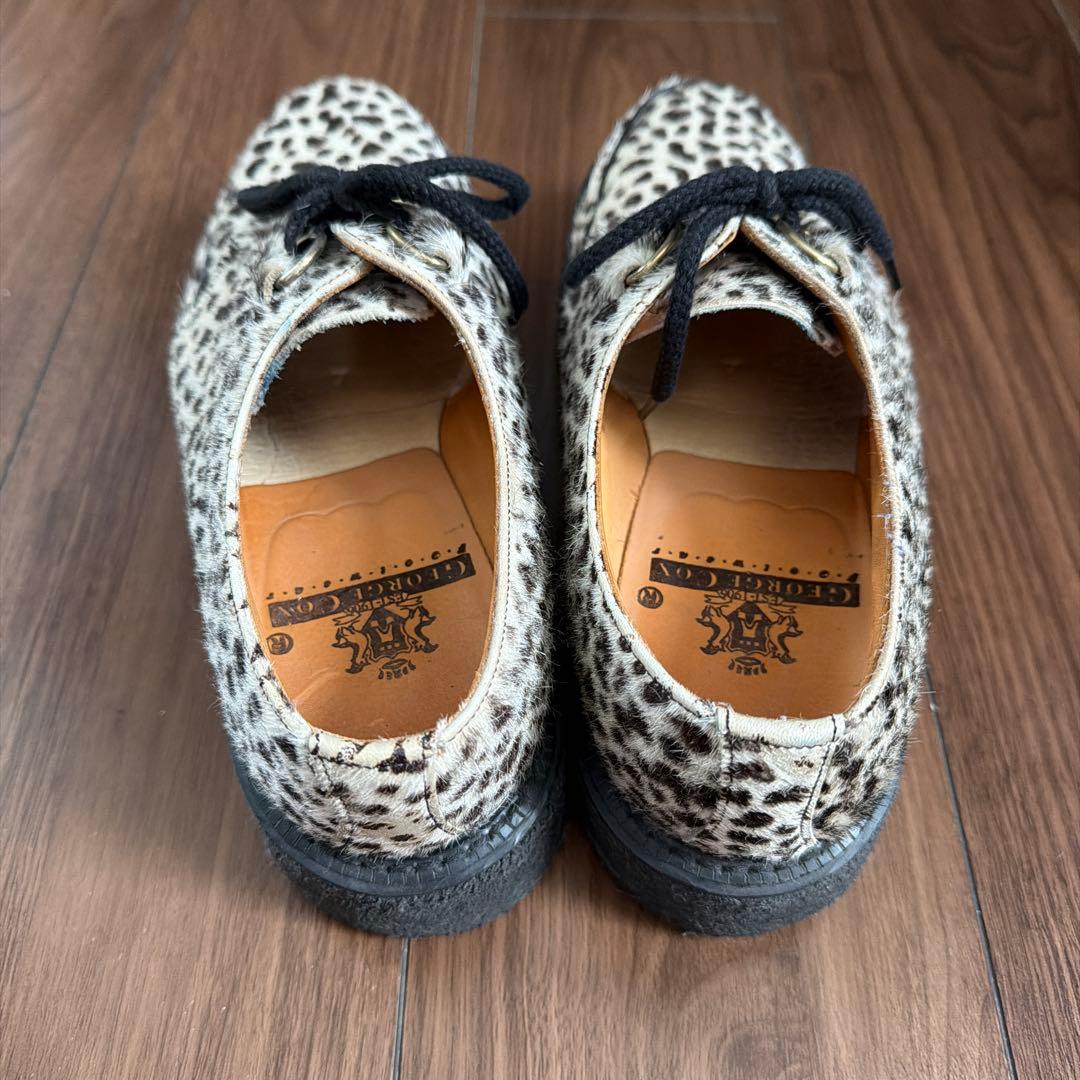 E COX（ジョージコックス）ハラコUK７　レオパード　豹柄　26