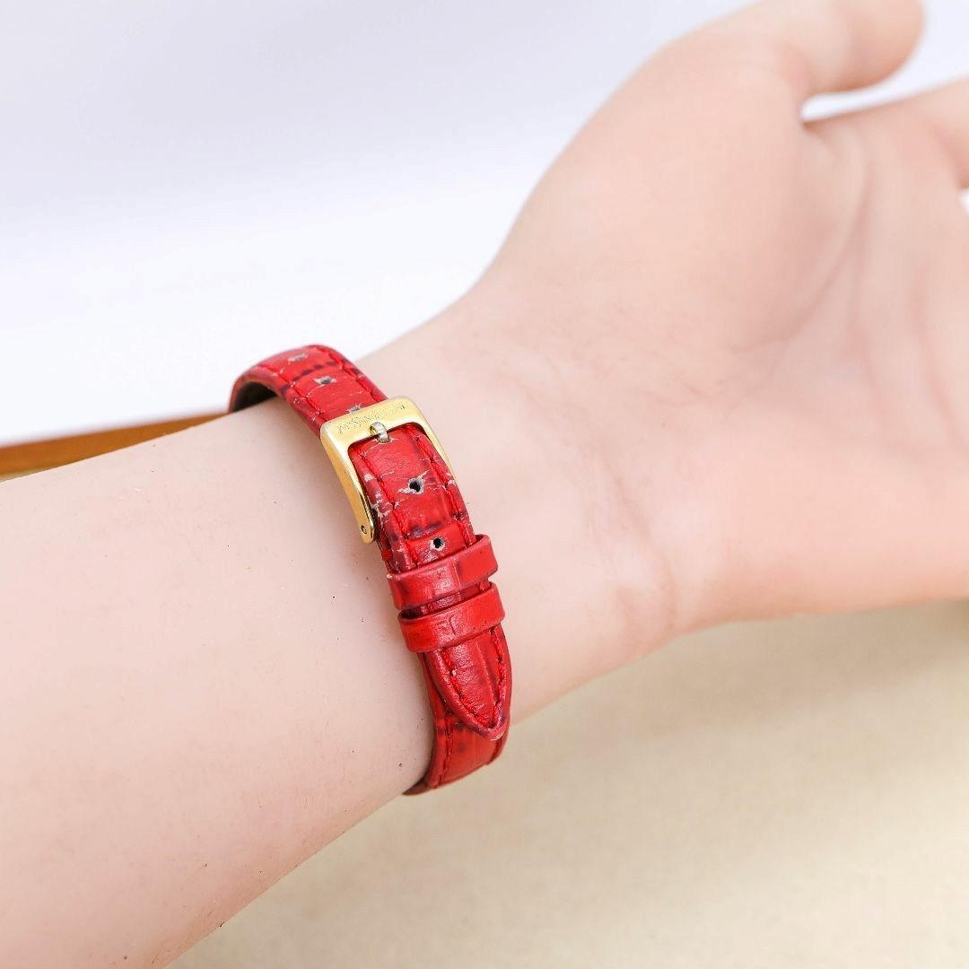 稼働 イヴサンローラン 腕時計 YSL ヴィンテージ カットガラス 1994