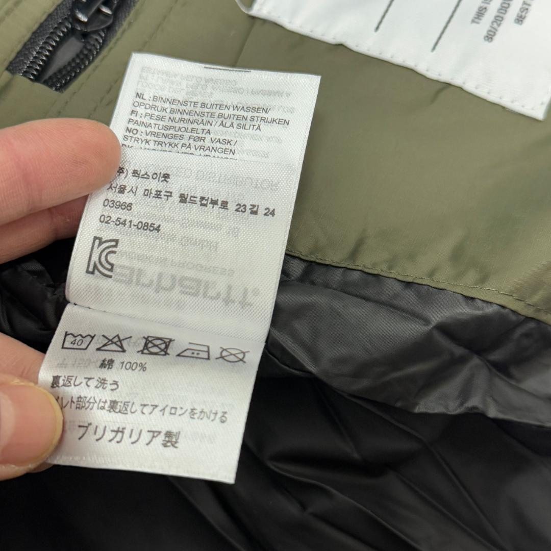 ダウンジャケット オリーブグリーン/ブラック