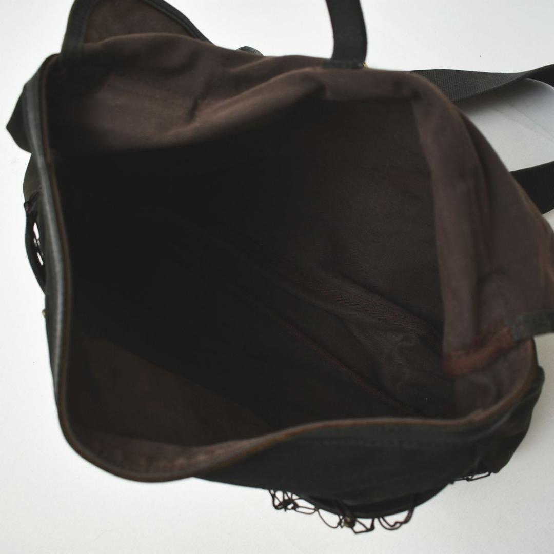 80s 英国製 ブレディ Brady フィッシングバッグ ショルダーバッグ 黒