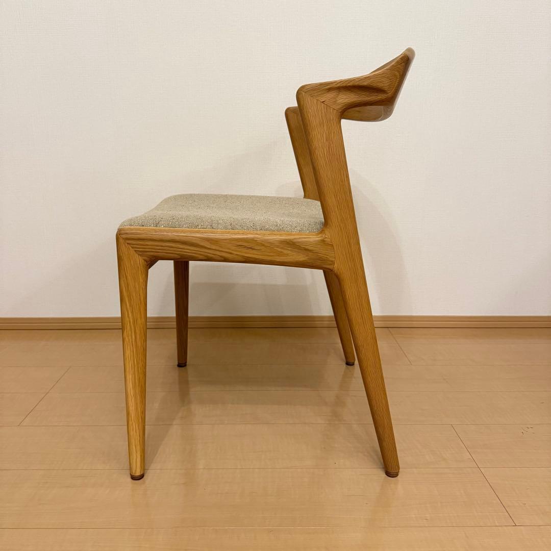 美品 シキファニチア ユナセミアームチェア ダイニングチェア 椅子 日本製 ①