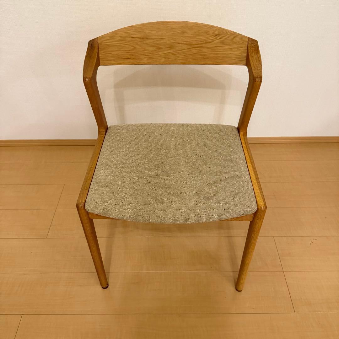美品 シキファニチア ユナセミアームチェア ダイニングチェア 椅子 日本製 ①