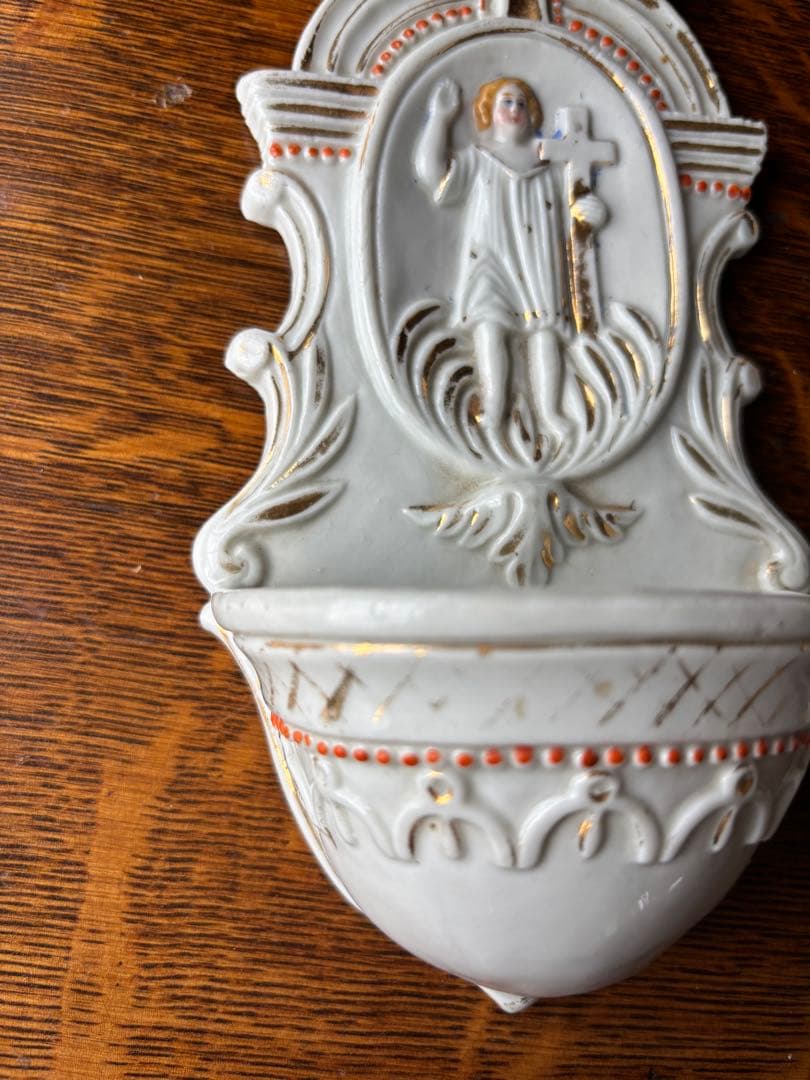 フランス　アンティーク　ベニチエ　　聖水盤