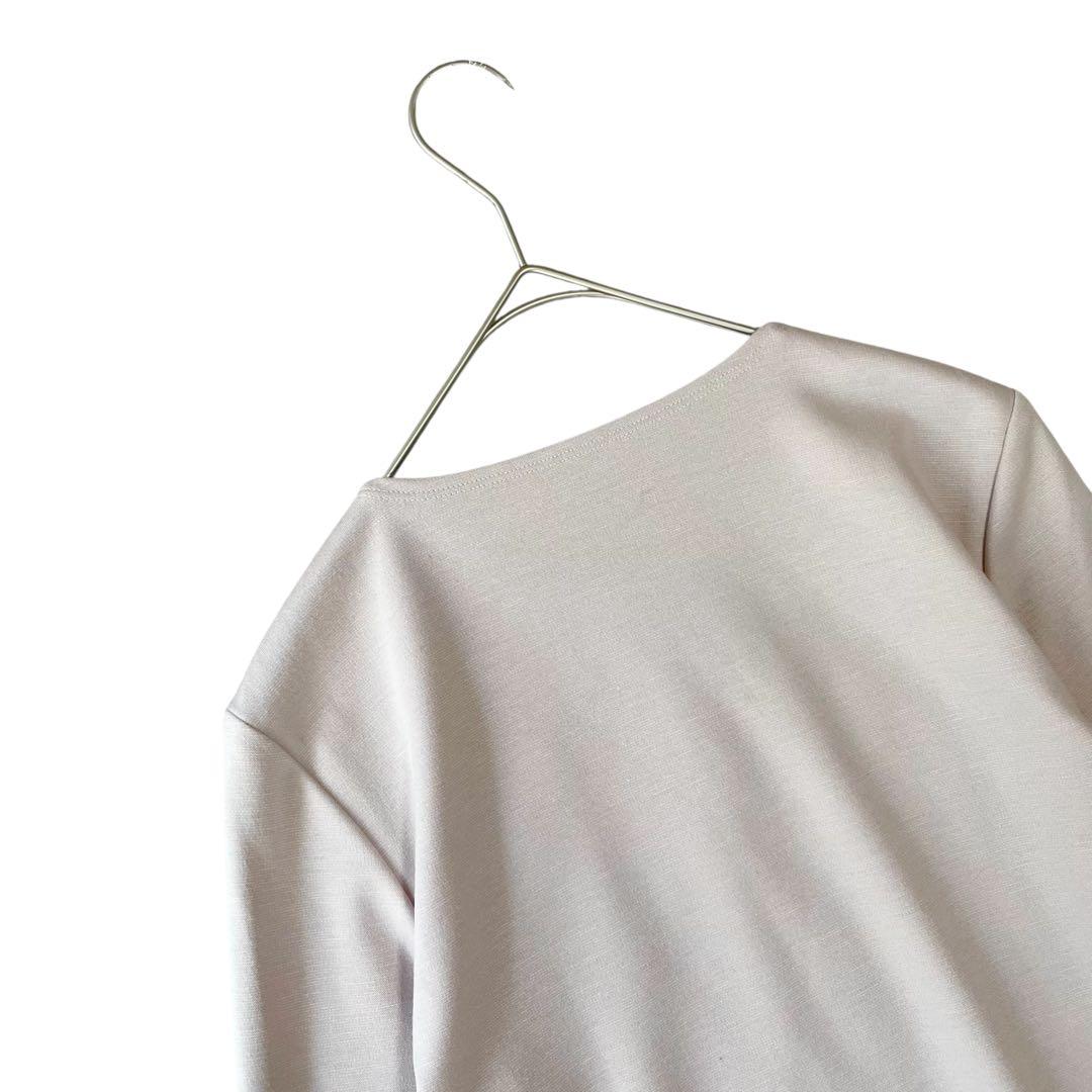 【近藤千尋さん着用】✨未使用級✨LE PHIL タフタコンビカットソー ベージュ