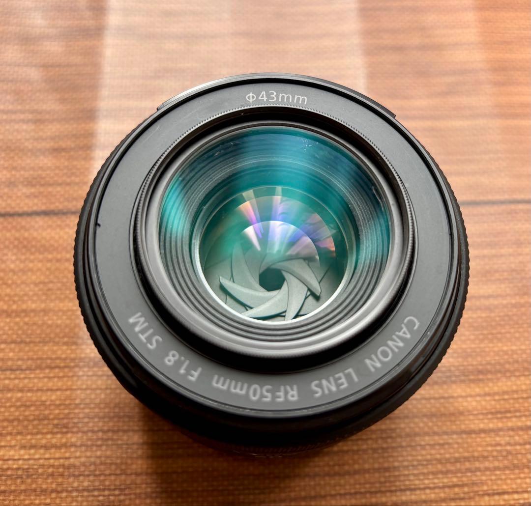 Canon RF 50mm F1.8 STM レンズ フード＆フィルター付き