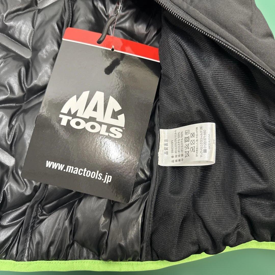 MACTOOLS マックツール シームレスベスト ブラック×グリーンLサイズ