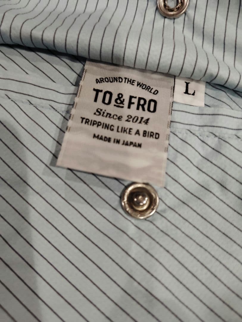 TO&FRO　トゥーアンドフロー　レインコート　ポンチョ　L　日本製　撥水