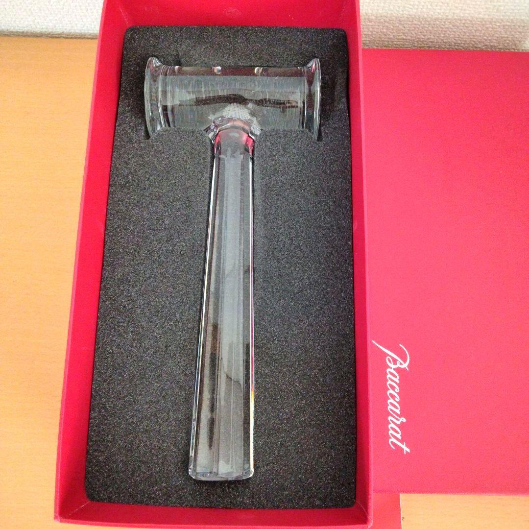 【新品】バカラ　Baccarat 　トンカチ 　ハンマー　1998 置物　箱付き