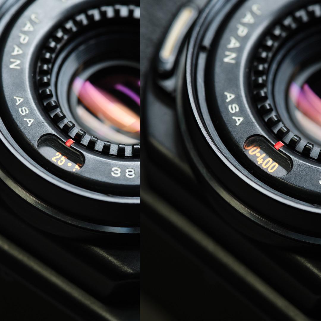 【完動品】 Konica C35 AF2 フィルムカメラ モルト交換済み