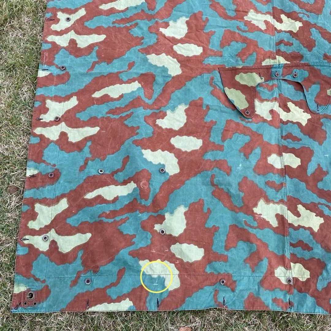 【入手困難】イタリア軍幕　サンマルコ迷彩　１枚　テント　ミリタリー　野営