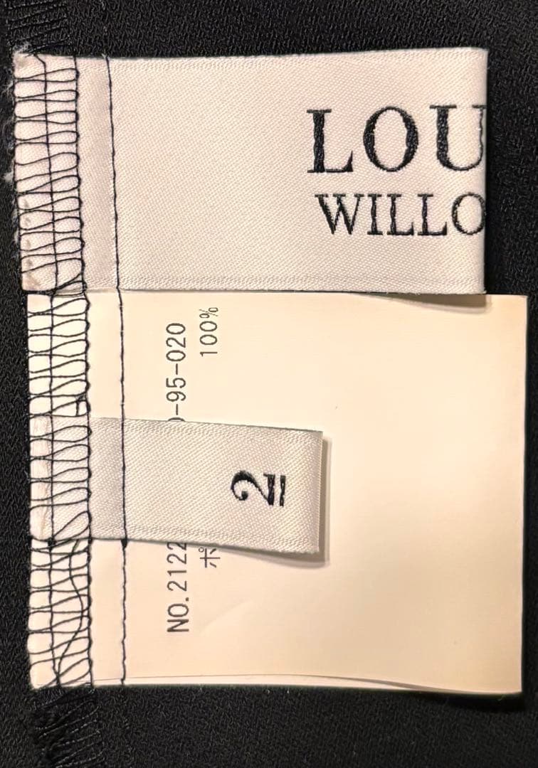 美品　LOULOU WILLOUGHBY パールボタン　フリルブラウス