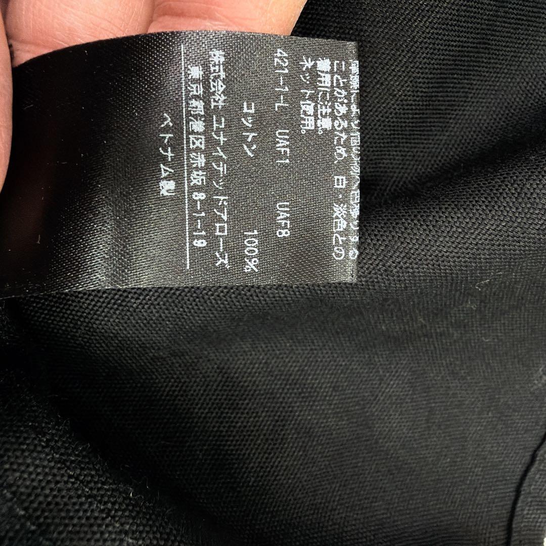 ユナイテッドアローズ コットン ティアード ミニ ワンピース チュニック　黒