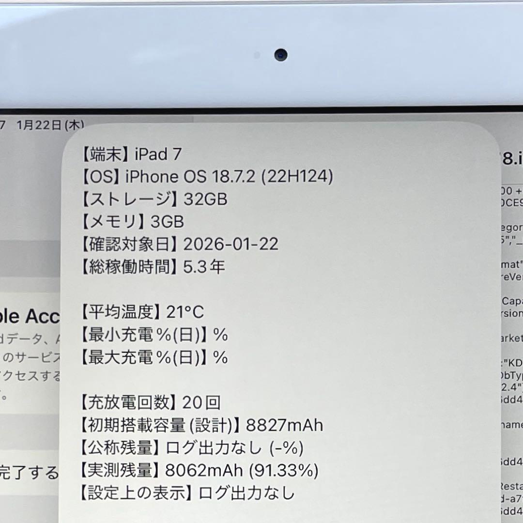 iPad 第7世代 Wi-Fi+Cellular シルバー　32GB 超美品#2