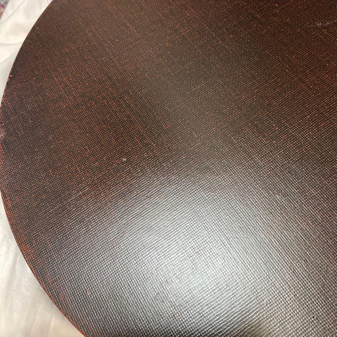 越前漆器　両面布張半月膳ランチョンマット 3枚セット　天然木(折敷)