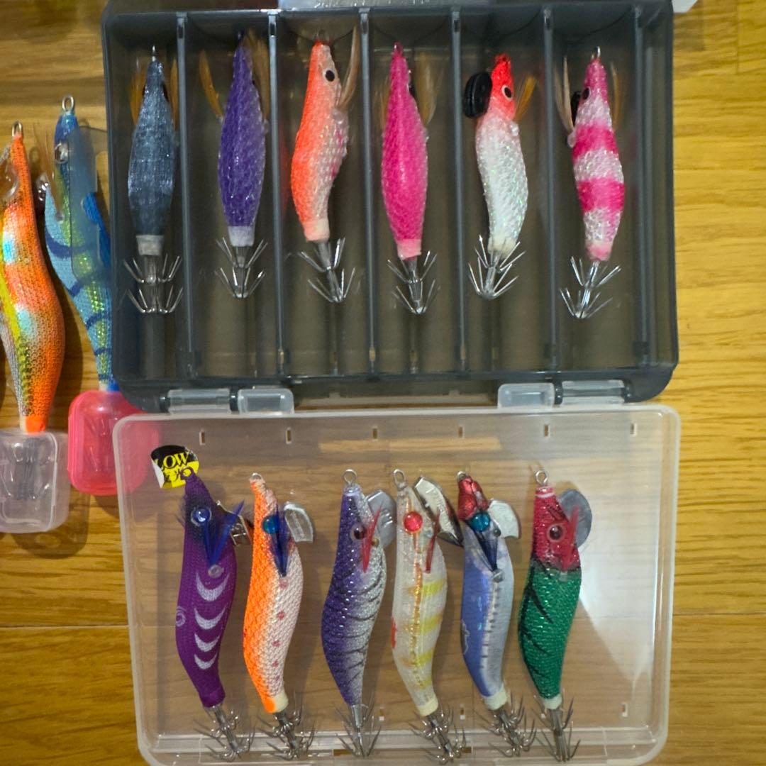 エギ・餌木 セット 多数 収納ケース付き 61本 まとめ