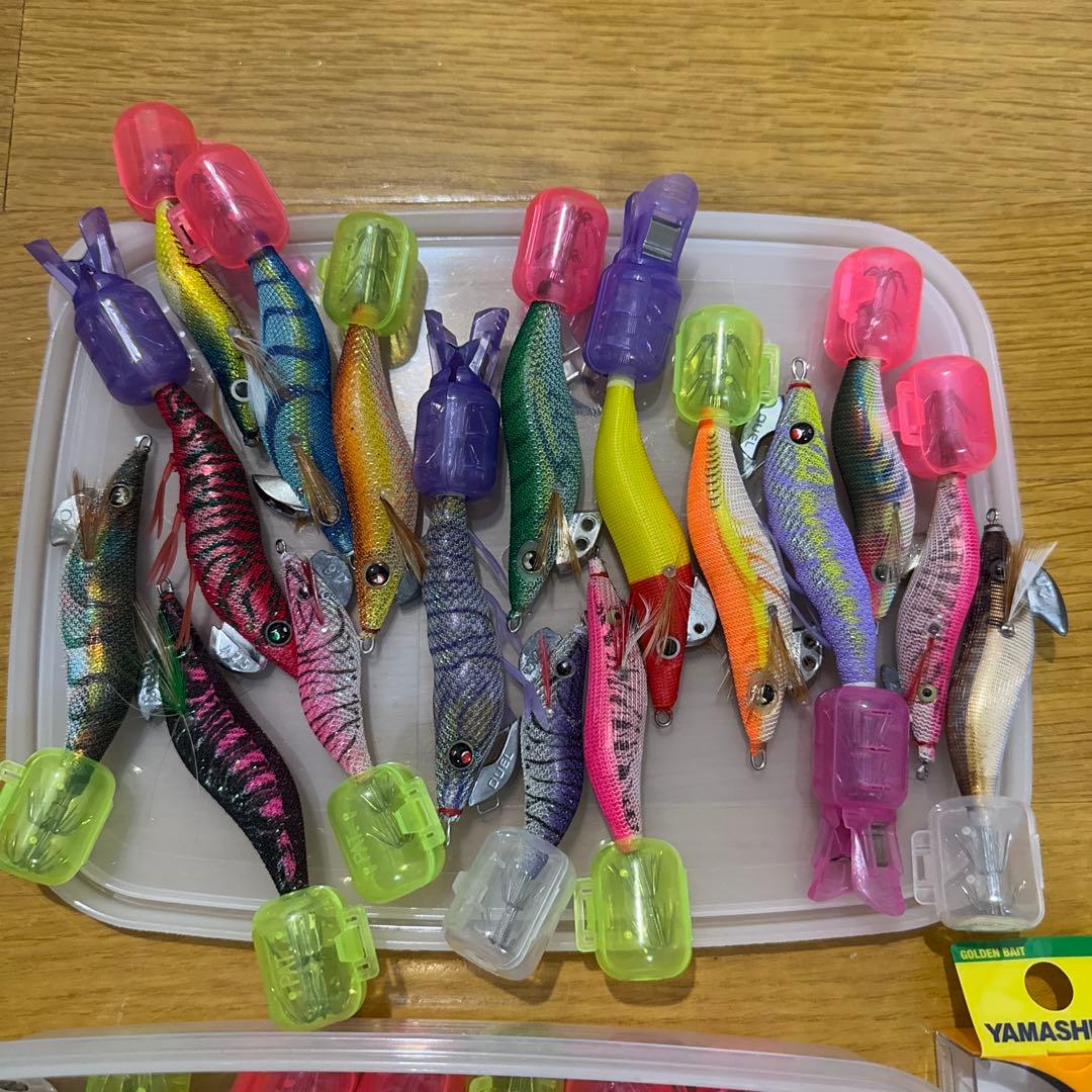 エギ・餌木 セット 多数 収納ケース付き 61本 まとめ