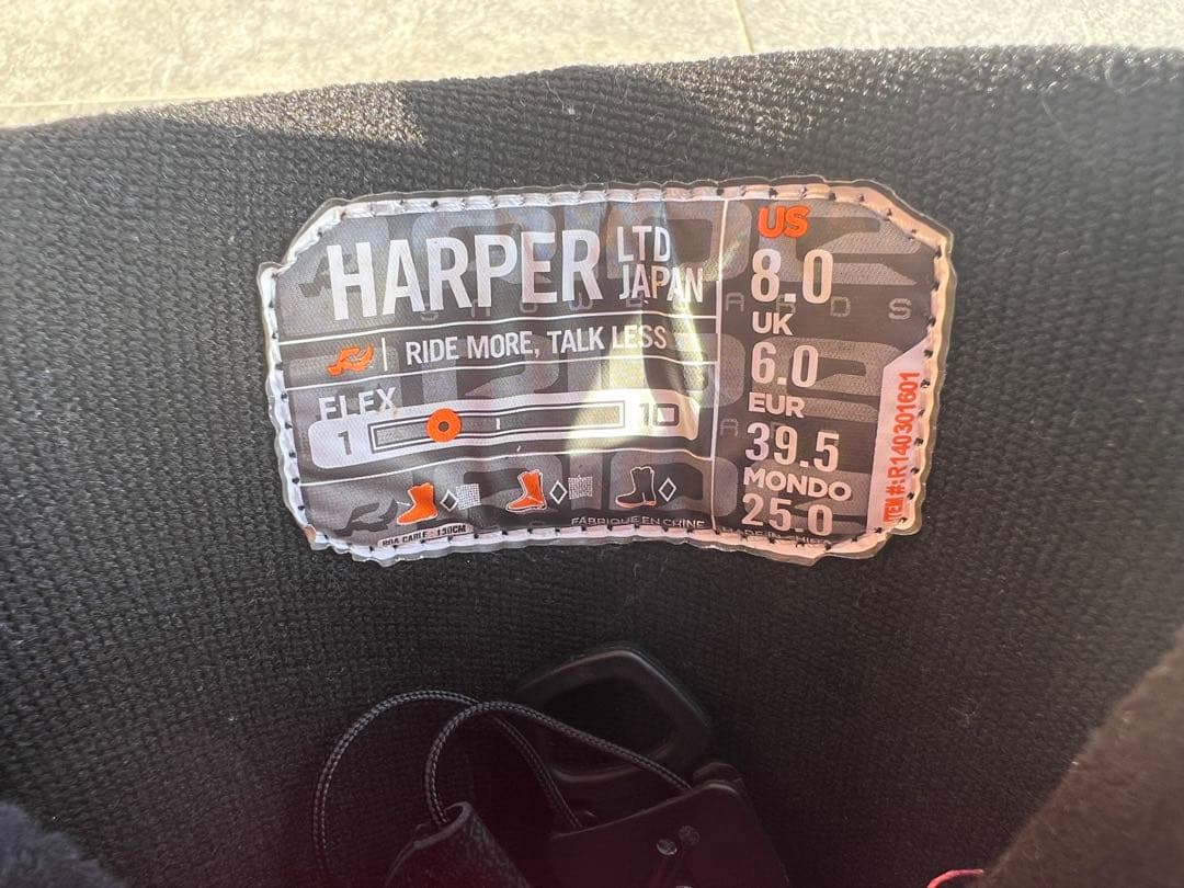 さとし RIDE × HARPER スノーボードブーツ（BOA） 25cm