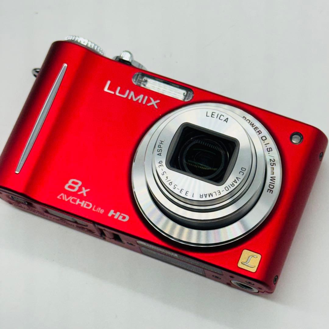【極美品・箱付き】Panasonic LUMIX DMC-ZX3 レッド　日本製