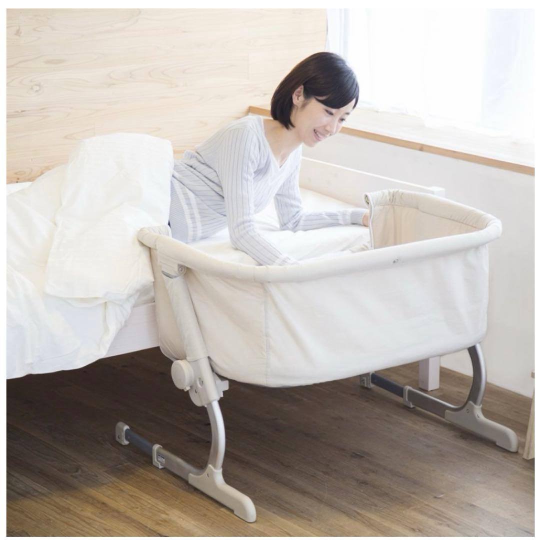 【美品】KATOJI Soine 折りたたみ式ベビーベッド