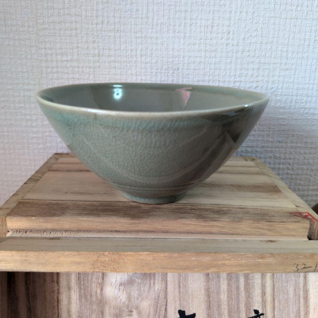 【極美品】楽善斎 李方子 高麗焼 青磁茶碗