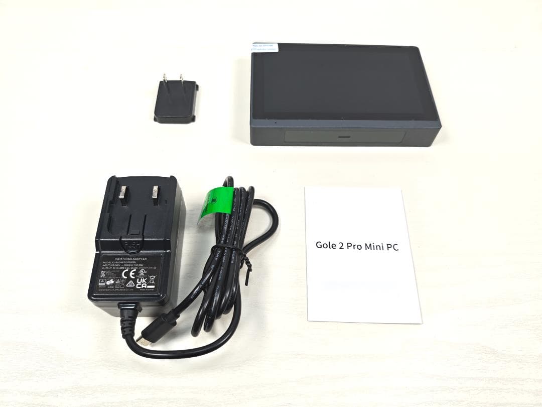 使用短め HigolePC GOLE2 Pro ／モニターバッテリー内蔵ミニPC