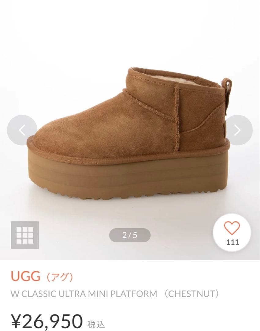 靴 W CLASSIC ULTRA MINI PLATFORM