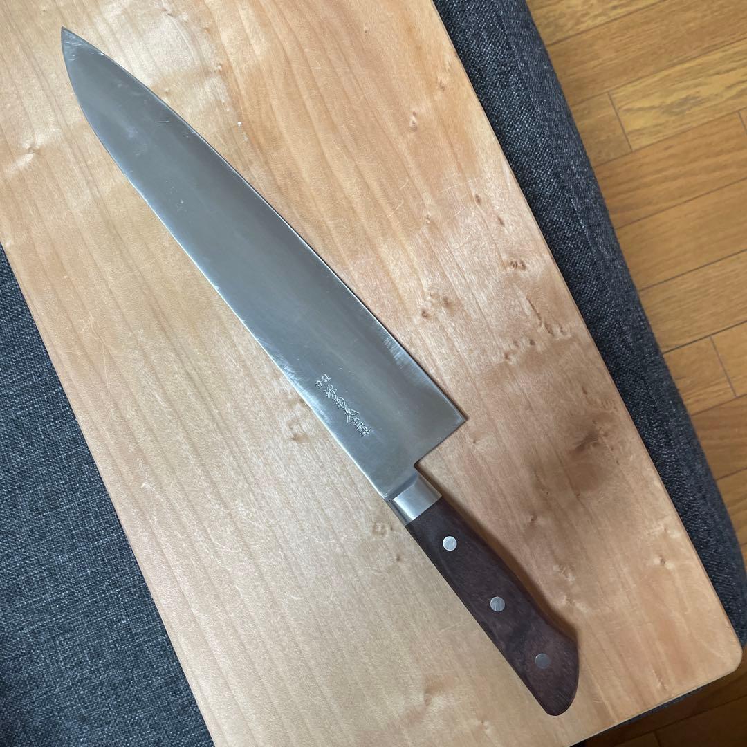 源　菊虎　日本鋼本鍛錬　牛刀　尺