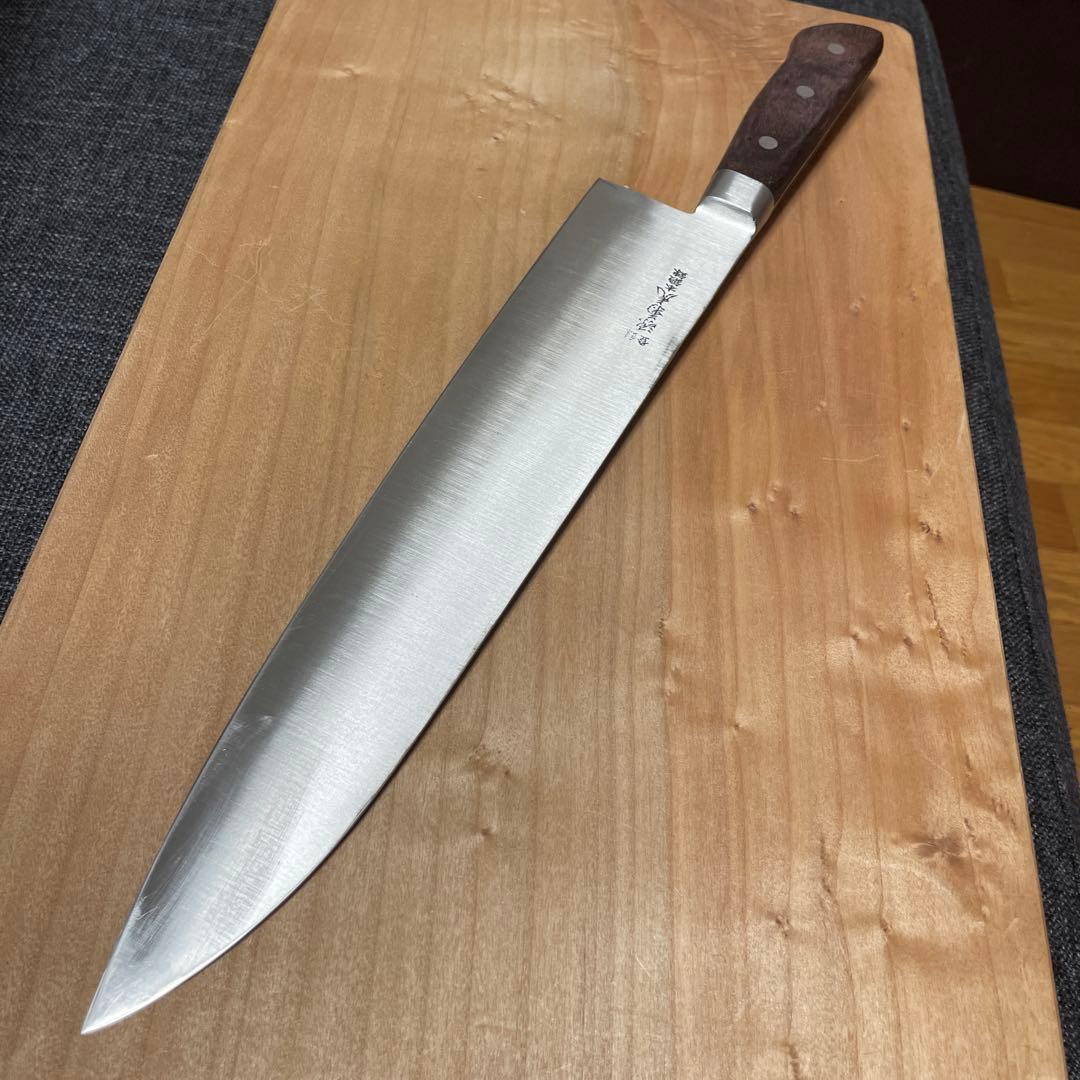 源　菊虎　日本鋼本鍛錬　牛刀　尺