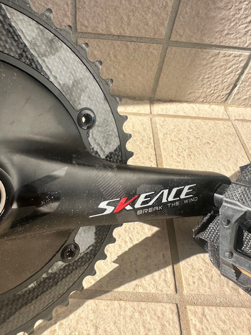 SKEACE シングルスピードクランクセット カーボン　ピストバイク