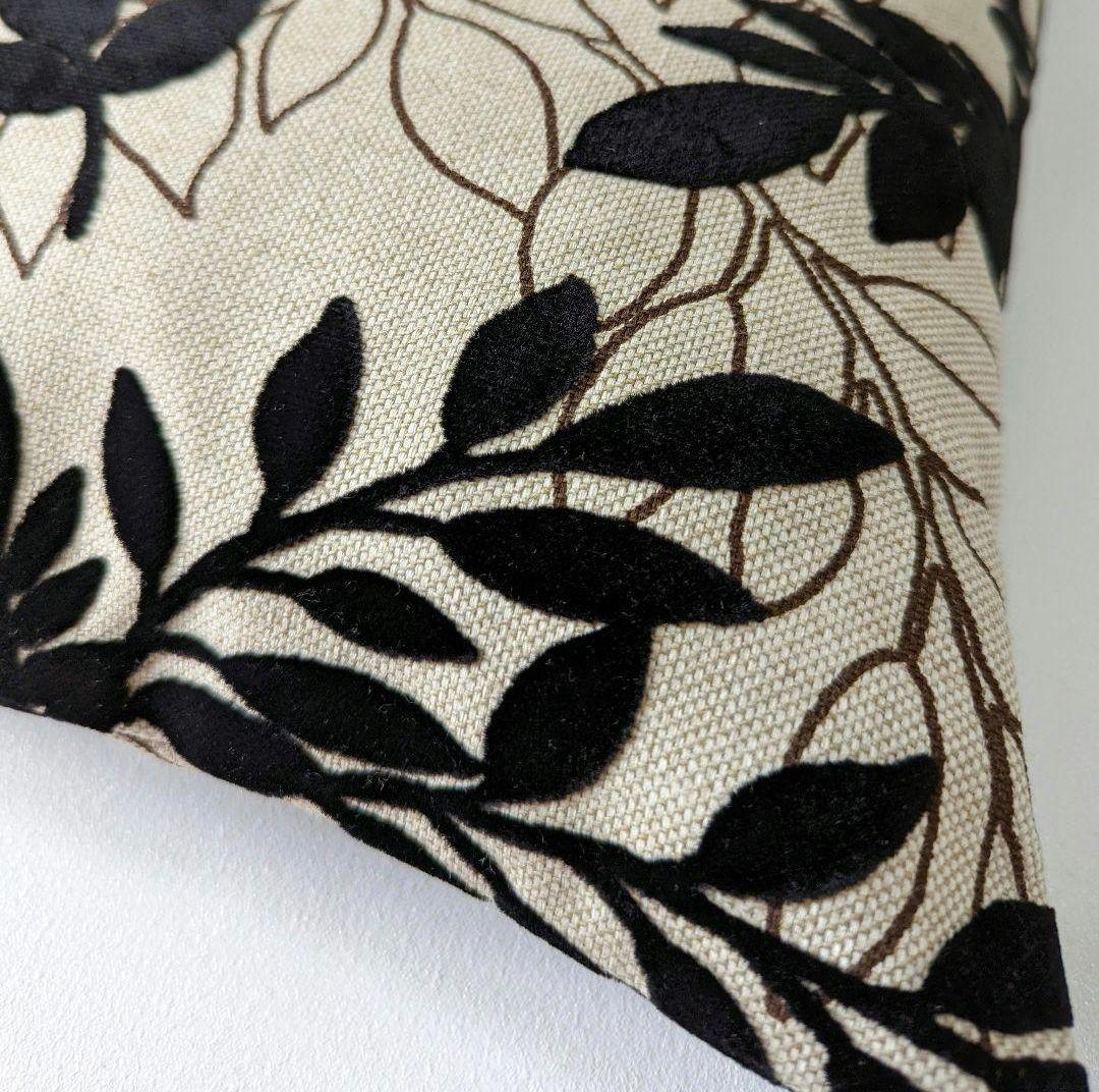 座布団カバー　リネン混【ロイヤル　ジャスミン】4枚　ハンドメイド