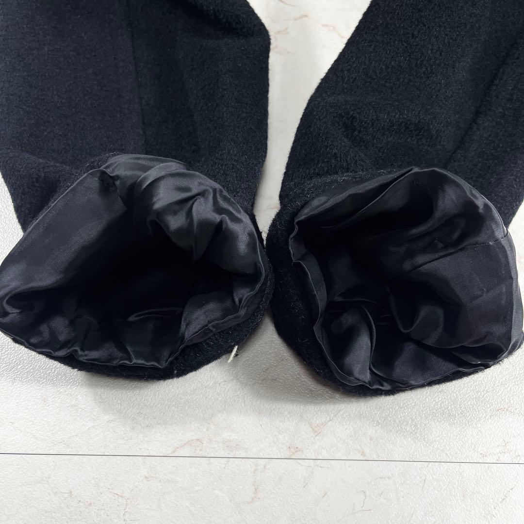 ✨極美品 イヴサンローラン ダブル コート モヘア混 金ボタン ブラック