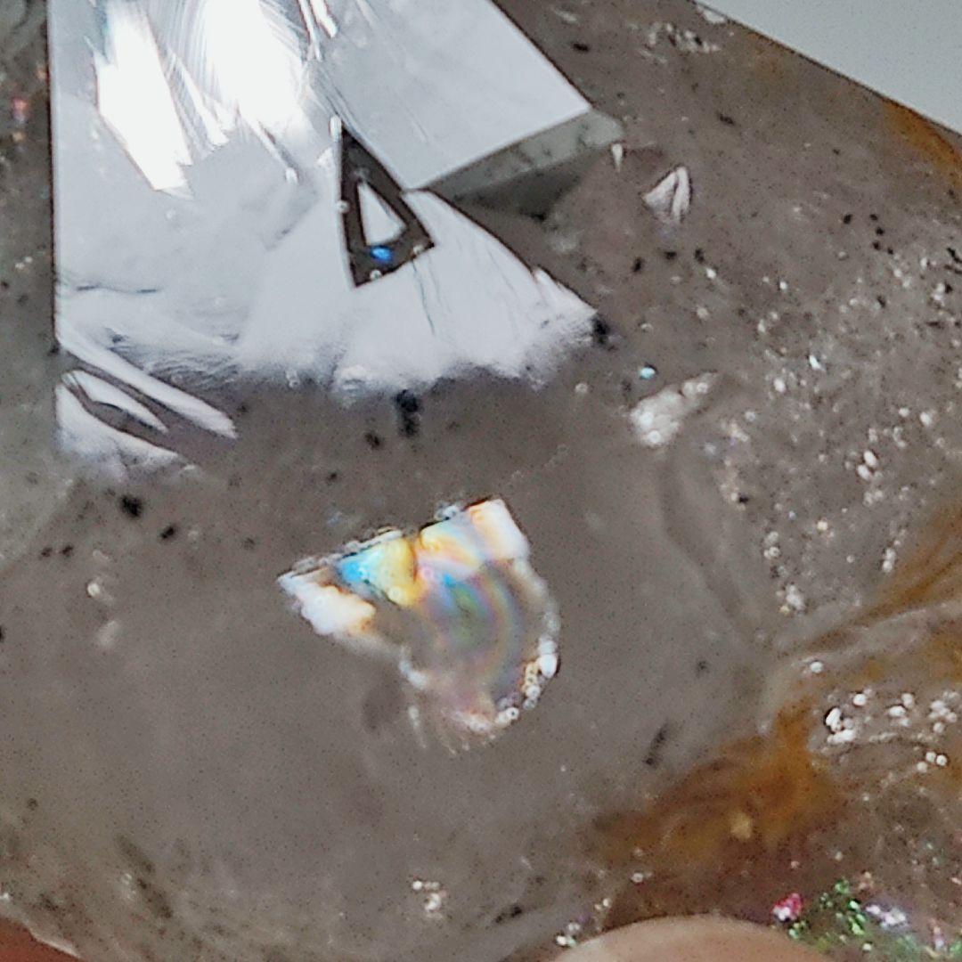 パワーストーン　天然石　ハーキマー水晶　レインボー他　113g　No.128