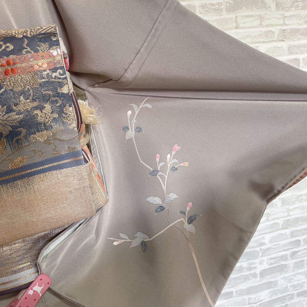 訪問着　フルセット　友禅　椿　お淑やか　入学式　卒業式　着物　Q5